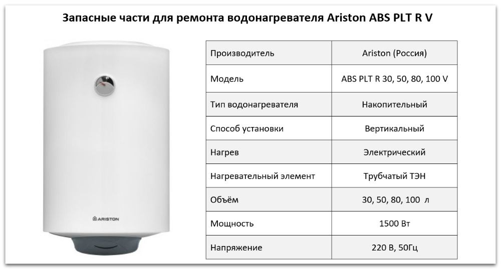 Купить запчасти Ariston ABS PLT R V в Владивостоке