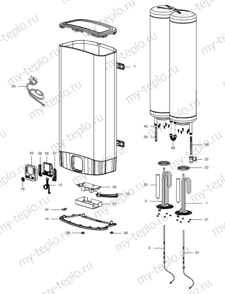 Запчасти для Ariston ABS VLS EVO QH 100: схема Запчасти Ariston ABS VLS EVO QH 100 купить в Владивостоке