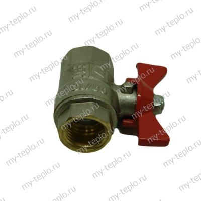 Кран шаровый 1/2" вн/вн (бабочка) Valtec (VT.217-12)